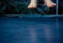 Trampolin til nedgravning